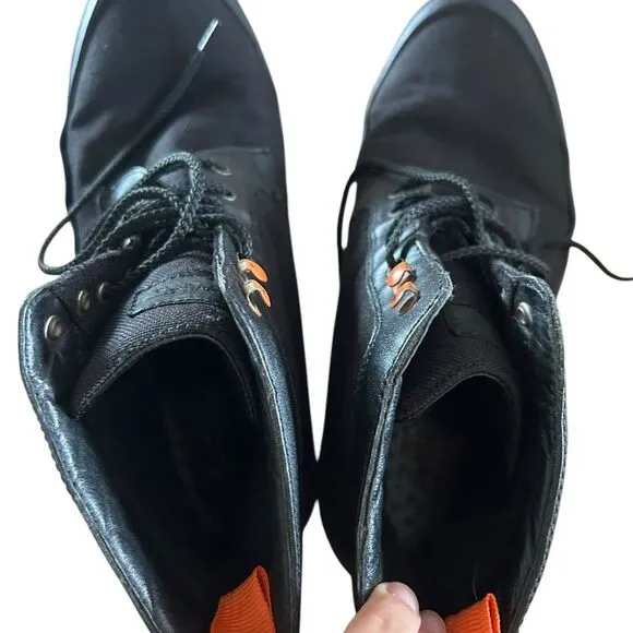 SWIMS Mens Black Non-Slip Water Resistant George Round Toe Chukka Boots 6
