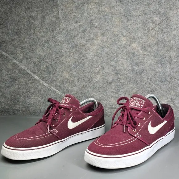 Sz 10 - Nike Stefan Janoski Mens Skateboarding Shoes‎ Sneakers Burgundy