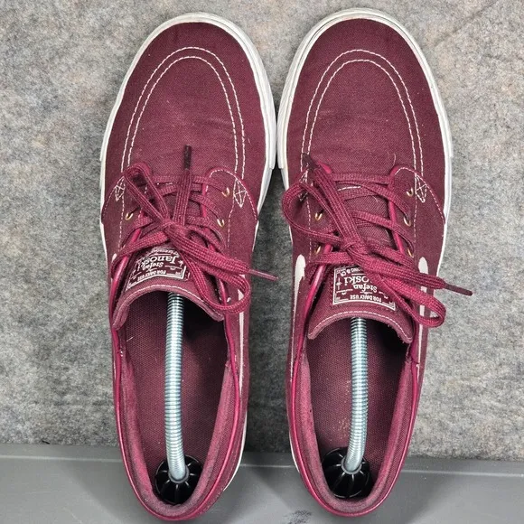 Sz 10 - Nike Stefan Janoski Mens Skateboarding Shoes‎ Sneakers Burgundy