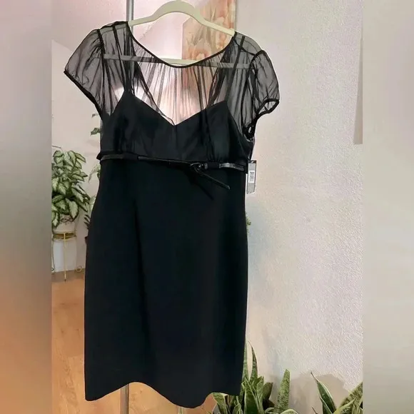 Tahari black dress size 10P (petite)