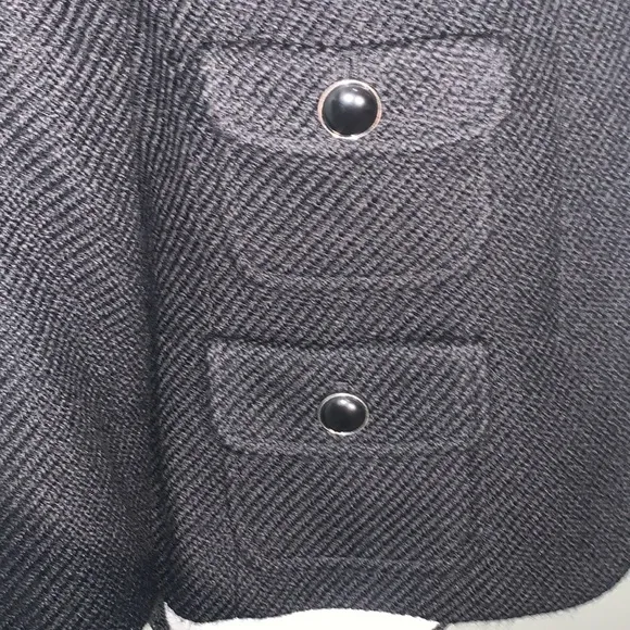 Talbots Women’s Tweed Black Blazer Jacket Size 6P