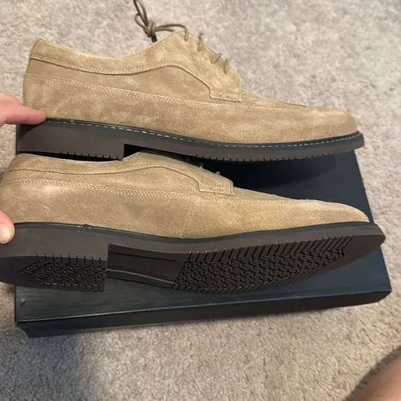 Tan Suede Men's Dress Shoes
