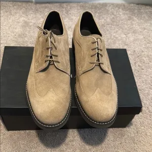 Tan Suede Men's Dress Shoes