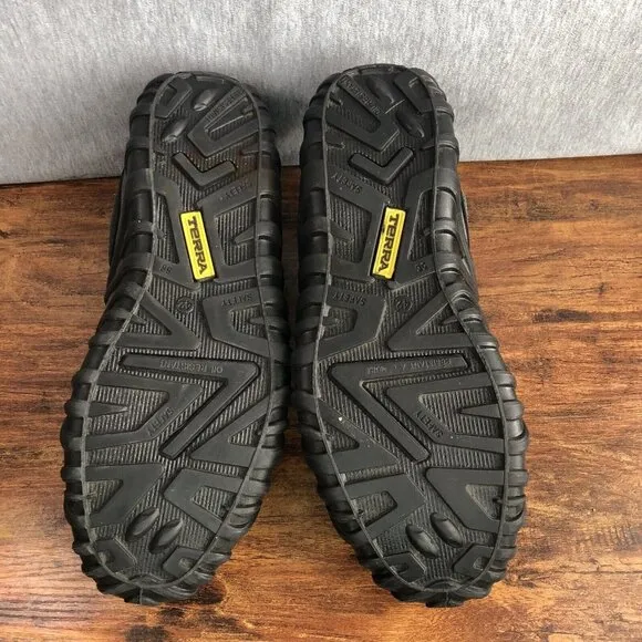 Terra Arrow Steele Toes Shoes Men’s Size 8 Black Gray Sneakers Safety Oil Resist