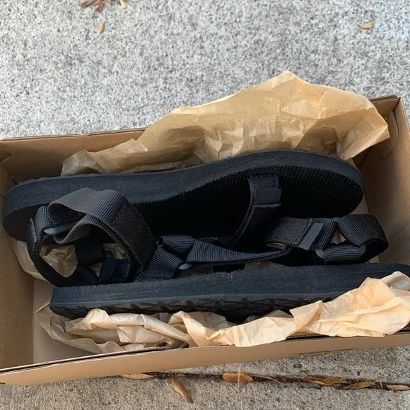 Teva Womens Midform Universal Sandals Slides Size 9 Black