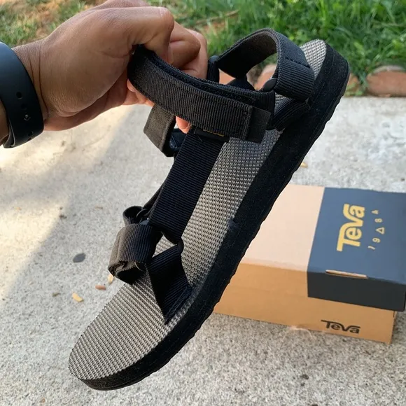 Teva Womens Midform Universal Sandals Slides Size 9 Black