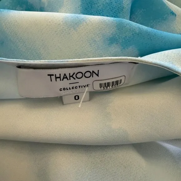 Thakoon x RTR Blue Tie Dye Slip Dress Size 0