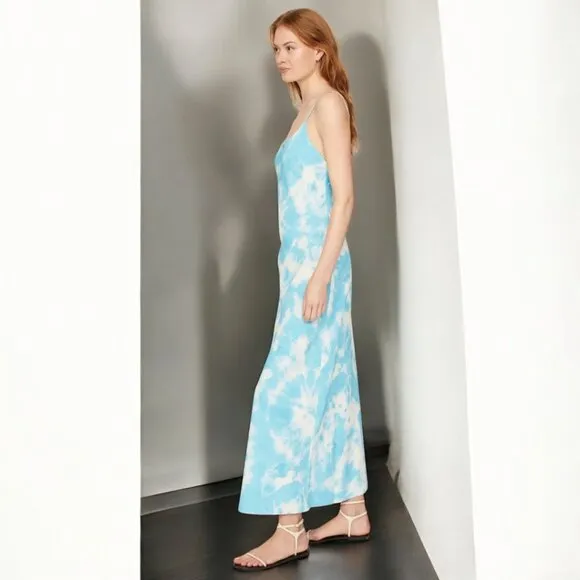 Thakoon x RTR Blue Tie Dye Slip Dress Size 0