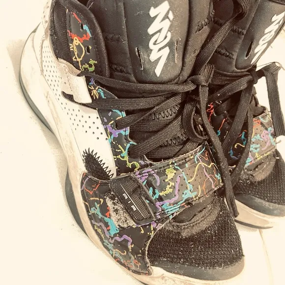 The Jordan Zion 2 (GS) Noah boys youth black white multi sneakers shoes