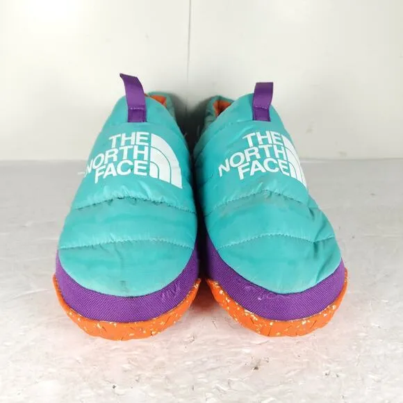 The North Face Men's Nuptse US11 Transantarctic Blue Slip On Mule Slippers Shoes