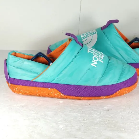 The North Face Men's Nuptse US11 Transantarctic Blue Slip On Mule Slippers Shoes