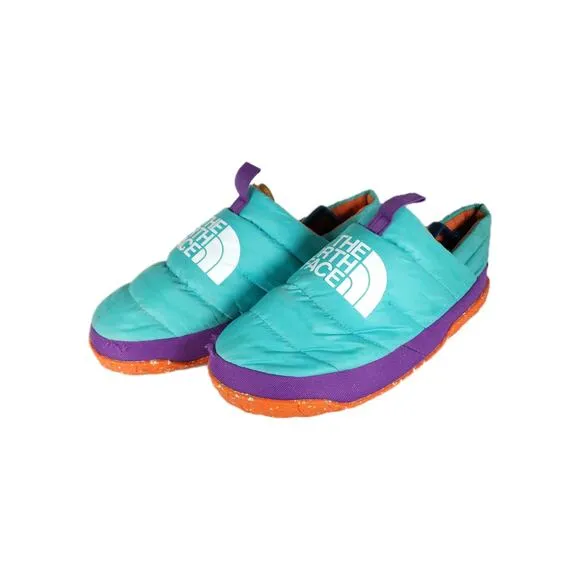 The North Face Men's Nuptse US11 Transantarctic Blue Slip On Mule Slippers Shoes