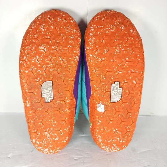 The North Face Men's Nuptse US11 Transantarctic Blue Slip On Mule Slippers Shoes