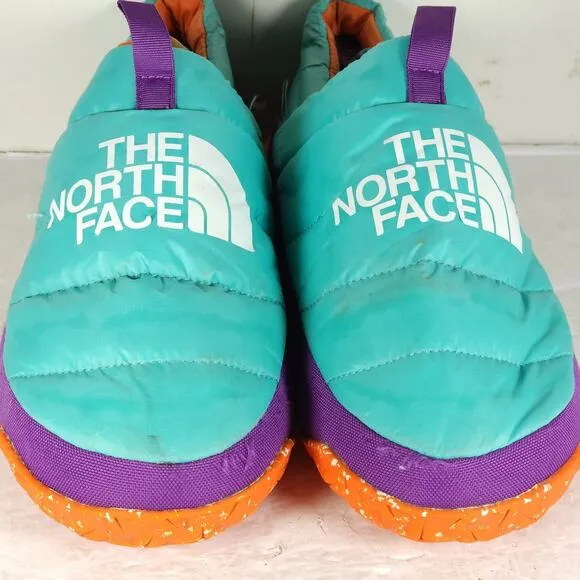 The North Face Men's Nuptse US11 Transantarctic Blue Slip On Mule Slippers Shoes