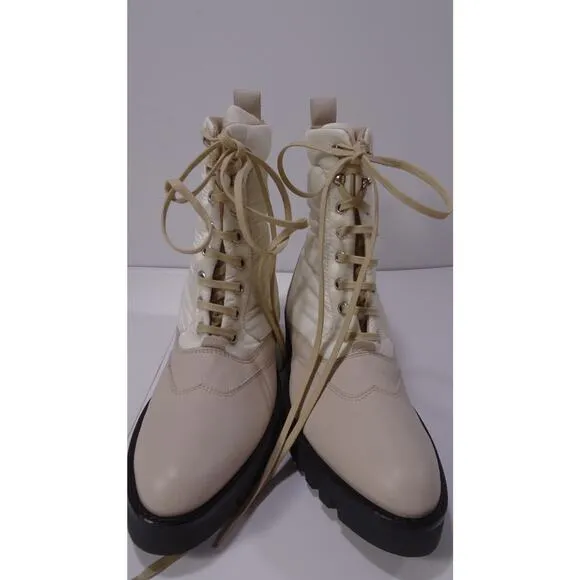 Theory Women's Laced Boot Nylon Ankle Boots Booties NWOB 498 Sz 37