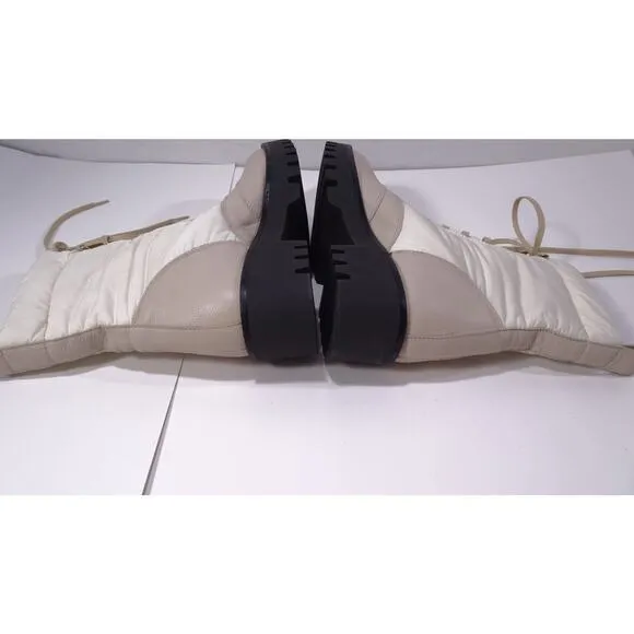 Theory Women's Laced Boot Nylon Ankle Boots Booties NWOB 498 Sz 37