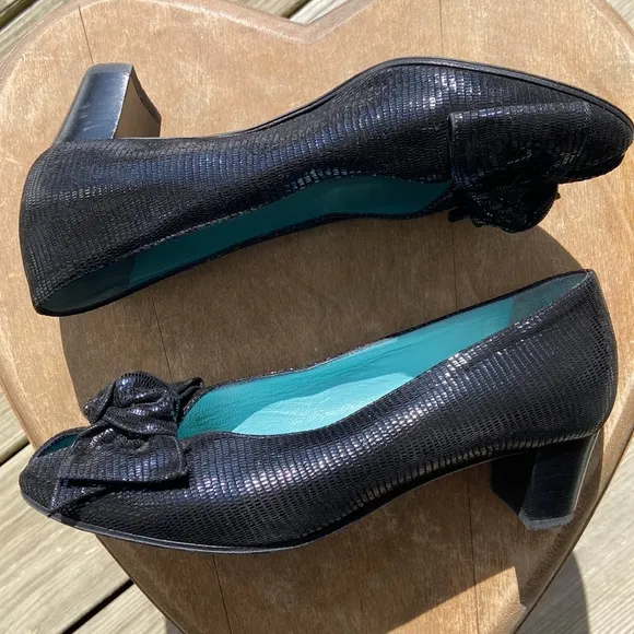 Thierry Rabotin Zinnia Peep Toe Pumps Low Heel Shoes Women's Size 6 (EU 36.5)
