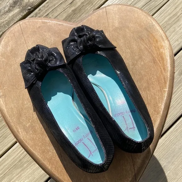 Thierry Rabotin Zinnia Peep Toe Pumps Low Heel Shoes Women's Size 6 (EU 36.5)