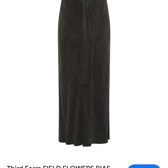 THIRD FORM bias cut out midi slip dress in charcoal grey sz 6 small