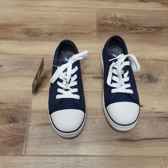 Thorogood Warehouse Won Low Top Navy Blue Composite Safety Toe Men's Size 7 Wome