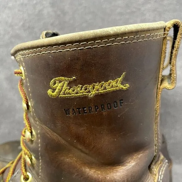Thorogood 814-3890 Men's 8&quot; Leather WP Moc Toe Non Safety Work Boots Sz 12 D