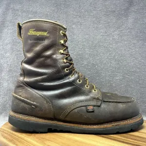 Thorogood 814-3890 Men's 8&quot; Leather WP Moc Toe Non Safety Work Boots Sz 12 D