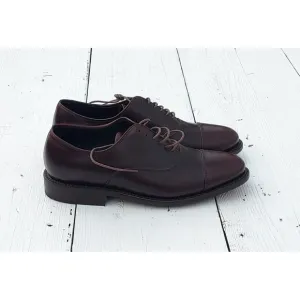 Thursday Boot Co Men's Executive Cap Toe Brown Leather Dress Shoes US 6 EU 38