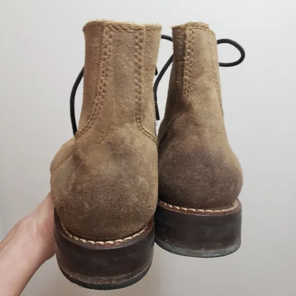 Thursday Boot Co The Captain Brown suede Lace Up Boot cap toe 7