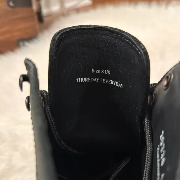 Thursday Boot Company Black High-Top Design Men’s Size 8 NWOT.