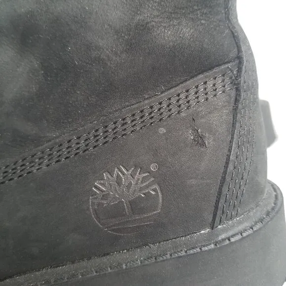 Timberland 6 Inch Premium Ankle Boots Junior's 4 Waterproof Black