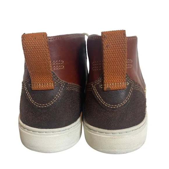 Timberland Amherst Men's High Top Chukka Leather Soft Boy Boots Brown Size 10.5