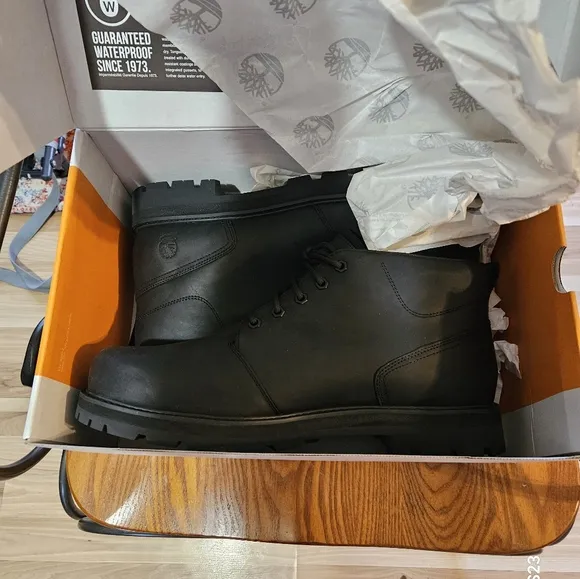 Timberland Black Boots Durable Nubuck Design