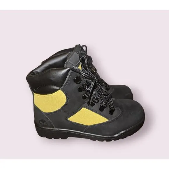 Timberland Field Boots Boys (Size 4) Black Yellow NEW WITHOUT BOX