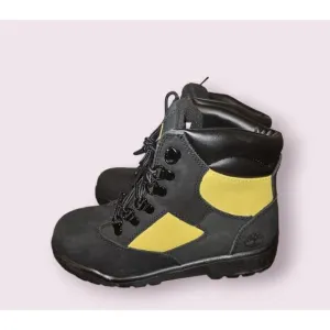 Timberland Field Boots Boys (Size 4) Black Yellow NEW WITHOUT BOX