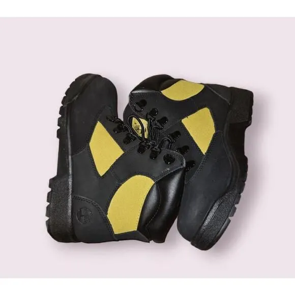 Timberland Field Boots Boys (Size 4) Black Yellow NEW WITHOUT BOX
