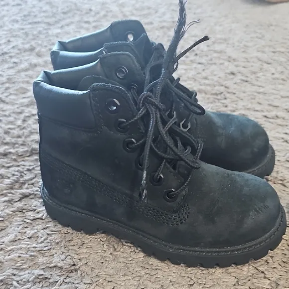 Timberland Kids Black Boots Size US 10