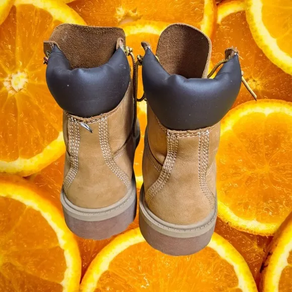 Timberland Kids' Boots Premium Waterproof Padded Collar Wheat Size 4.5