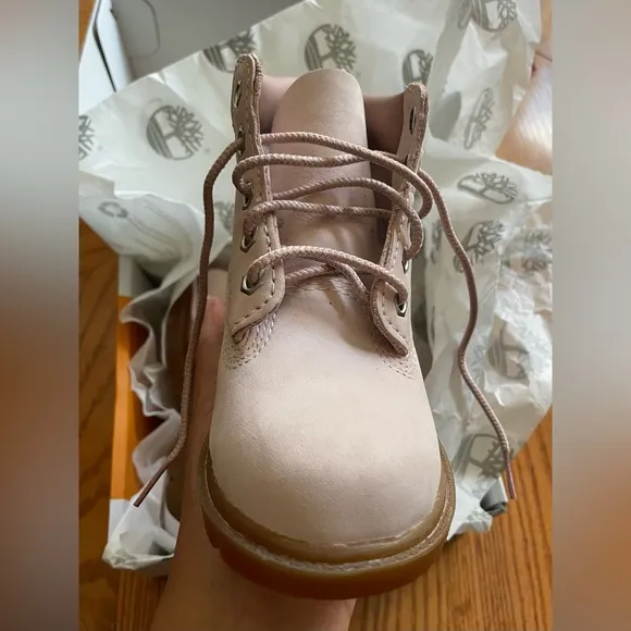 Timberland Light Pink Nubuck Boots