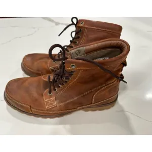 Timberland Men's 6-Inch Leather Combat Boots Brown Size 13 Durable