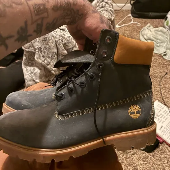 Timberland Men's Boots - Tan and Black