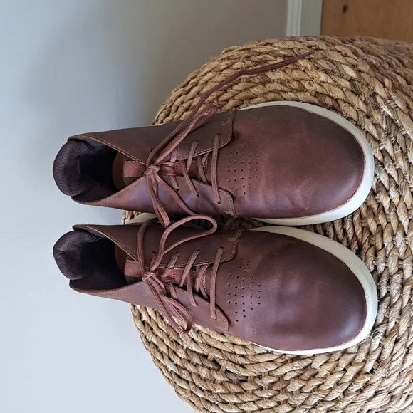 Timberland Mens Bradstreet Ultra Brown Leather Sneaker Boots Padded Footbed S-12