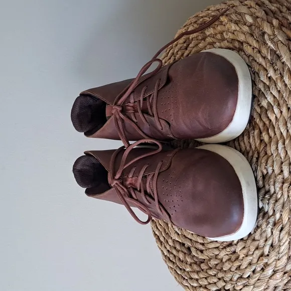 Timberland Mens Bradstreet Ultra Brown Leather Sneaker Boots Padded Footbed S-12