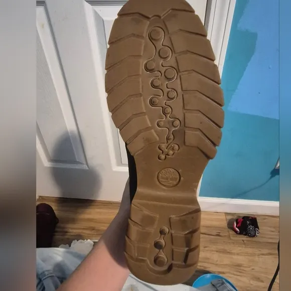 Timberland Men's Tan and Black Boots