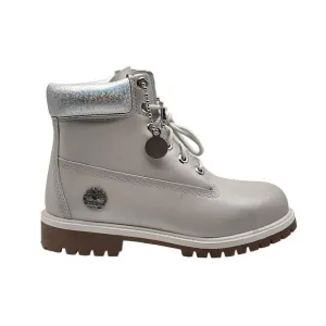 Timberland Metallic Gray Collar Waterproof Premium 6 inch Boots A5SUW Size 7