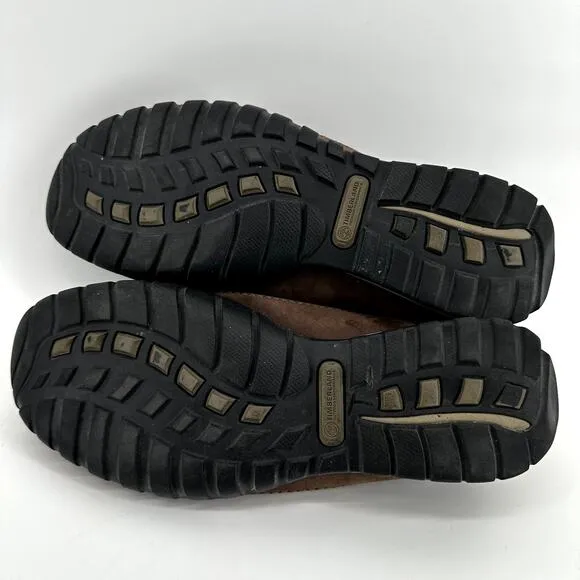 Timberland Power Lounger Shoes Slip On Wool Lined Suede Leather Cream 7M