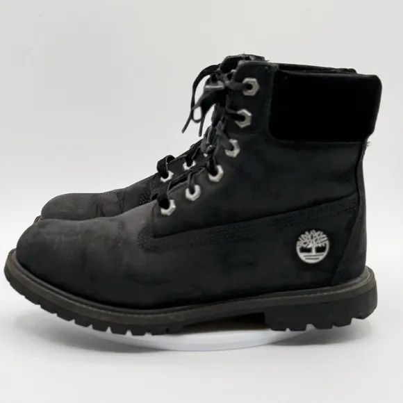 Timberland Premium Womens Velvet Boots Size 7.5 Womens Black