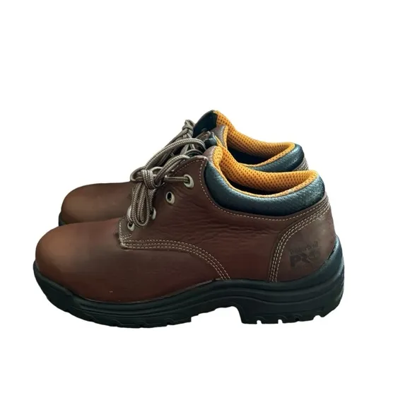 Timberland Pro In Box Titan Oxford Safety Toe Men’s Brown Work Shoes Size 9M