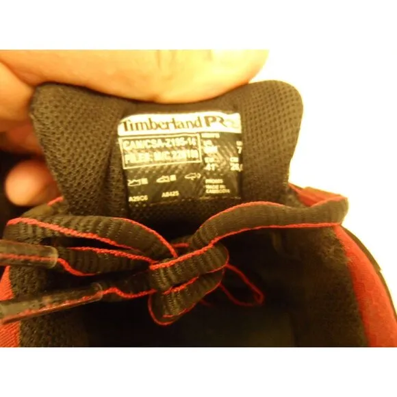 Timberland PRO Men's Radius Comp. Toe Work Shoes A29C6 Black/Red Size 8W