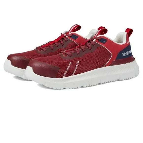 Timberland PRO Mens Setra CT Red Safety Shoes Mens Size 8.5 M
