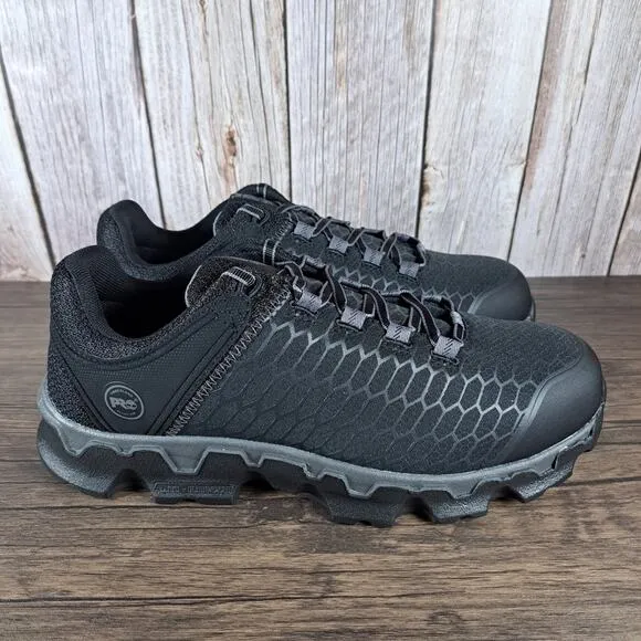 Timberland PRO Powertrain Sport Alloy Safety Toe EH Men's Work Shoe Black (NIB)